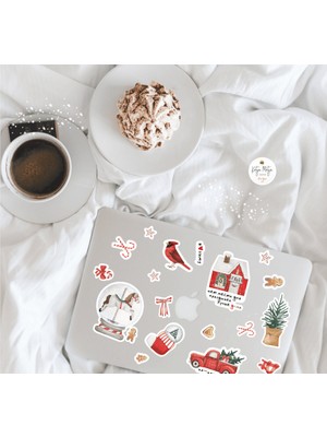 Wallhuman Yılbaşı-Noel Sticker Çocuk Bebek Odası Sticker Seti , Yılbaşı Süsü Yeni Yıl Kış Konsepti