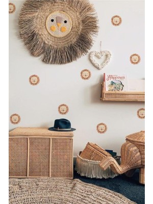 Wallhuman Aslan Yüzü Duvar Stickerı