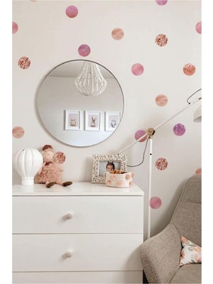 Wallhuman Simli Puantiyeler Duvar Stickerı (6CM-100 Adet)