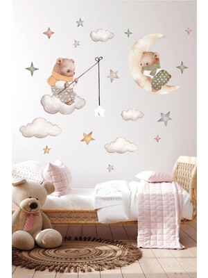 Wallhuman Yıldız Avcısı Çocuk Odası Duvar Stickerı