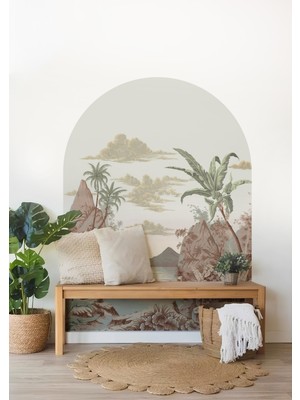 Wallhuman Boho - Bohem Tarz Oval Kemer Dekoratif Duvar Stickerı