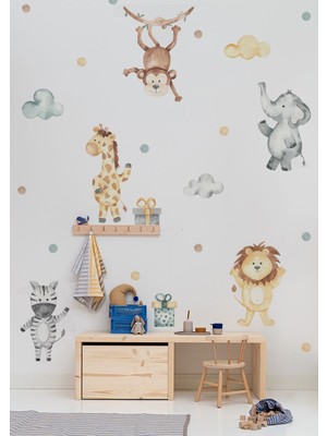 Wallhuman Danscı Hayvanlar Çocuk Odası Duvar Stickerı