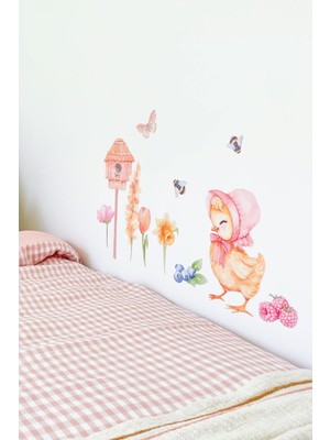 Wallhuman Mini Civcivli Bahçe Çocuk Odası Duvar Stickerı