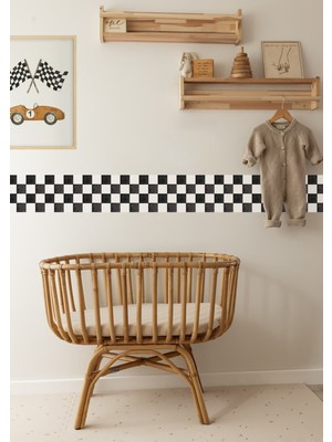 Wallhuman Bohem Tarz Dekoratif Bordür Duvar Şeridi Sticker (16X95CM 3 Adet)