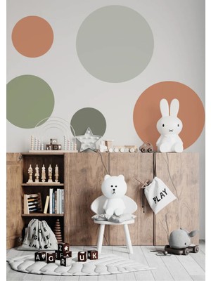 Wallhuman Dev Daireler Çocuk Odası ve Ev Dekorasyonu Stickerı