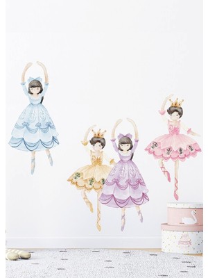 Wallhuman Balerin Kızlar Çocuk Odası Duvar Stickerı