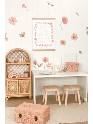 Wallhuman Düşen Çiçekler Çocuk Odası Duvar Stickerı
