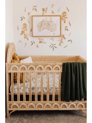 Wallhuman Akasya Çiçekleri Çocuk Odası Duvar Stickerı