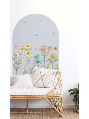 Wallhuman Çiçek Bahçesi Duvar Stickerı