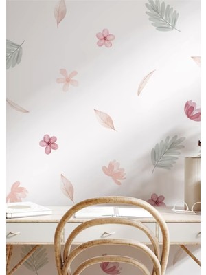 Wallhuman Çiçek Diyarı Çocuk Odası Duvar Stickerı