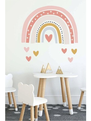 Wallhuman Kalpli Gökkuşağı Çocuk Odası Duvar Stickerı