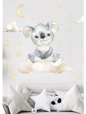 Wallhuman Koala Rüyası Çocuk Odası Duvar Stickerı