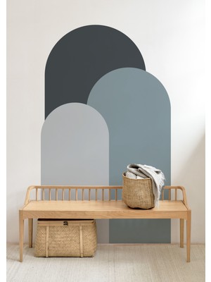 Wallhuman Bohem Oval 3'lü Duvar Stickerı