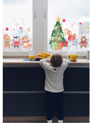 Wallhuman Yılbaşı Dostluğu Cam Stickerı