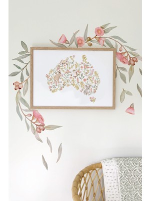 Wallhuman Sakız Ağacı Çiçekleri Çocuk Odası Duvar Stickerı