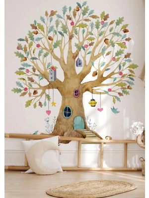 Wallhuman Çınar Ağacı Çocuk Odası Duvar Stickerı