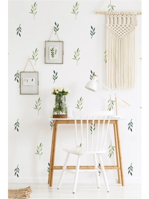 Wallhuman Suluboya Yapraklar Duvar Stickerı