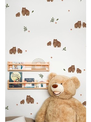 Wallhuman Boz Ayılar Çocuk Odası Duvar Stickerı