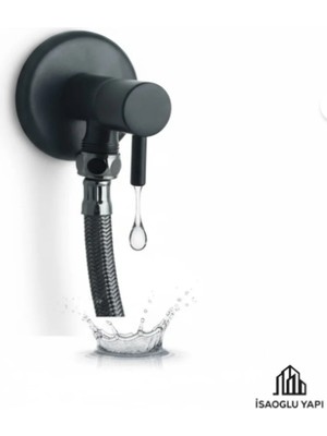 Siyah Taharet Musluğu ve Siyah Flex Hortum Mat Siyah Ikili Set Taharat