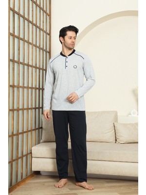 Enisena Erkek %100 Pamuklu Pijama Takımı-3 DÜĞMELI-12440