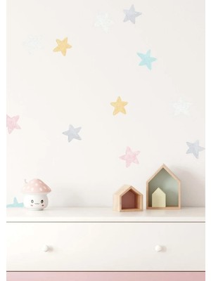 Wallhuman Soft Yıldızlar Çocuk Odası Duvar Stickerı