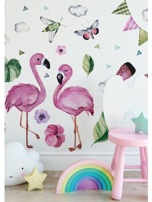 Wallhuman Pastel Şekiller Çocuk Odası Duvar Stickerı