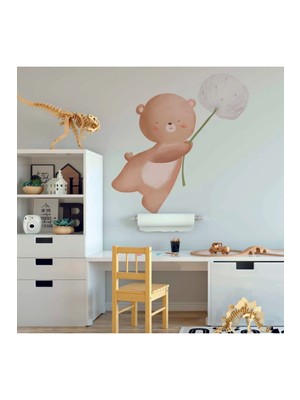 Wallhuman Dev Ayıcık Çocuk Odası Duvar Stıckeri