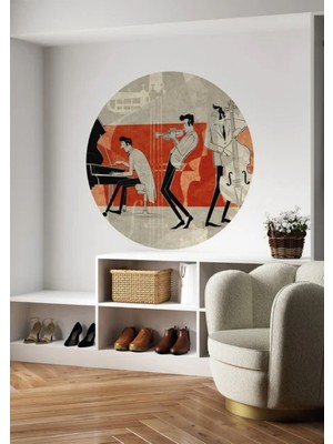 Wallhuman Boho - Bohem Tarzında Daire Duvar Stickerı