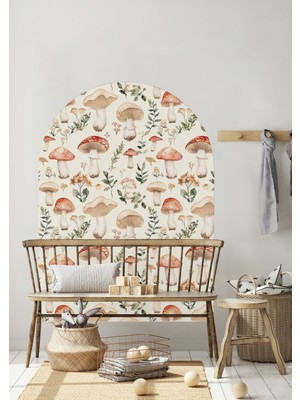 Wallhuman Boho - Bohem Tarz Oval Kemer Dekoratif Duvar Stickerı