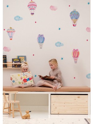 Wallhuman Süslü Balonlar Çocuk Odası Duvar Stickerı