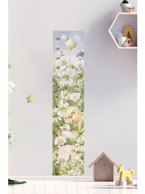Wallhuman Bahar Uykusu Boy Ölçer Çocuk Odası Duvar Stickerı