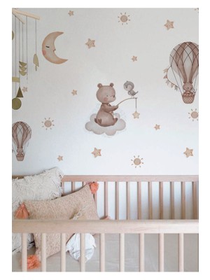 Wallhuman Ayıcık Joy Çocuk Odası Duvar Stickerı