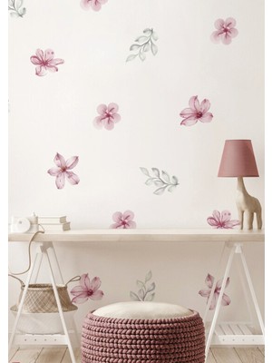 Wallhuman Pembe Manolyalar Çocuk Odası Çocuk Odası Duvar Stickerı
