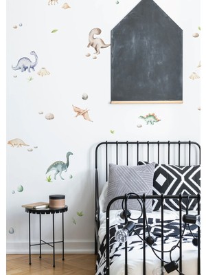 Wallhuman Mini Dinolar Çocuk Odası Duvar Stickerı
