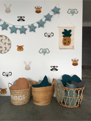 Wallhuman Boho Animals Çocuk Odası Duvar Stickerı