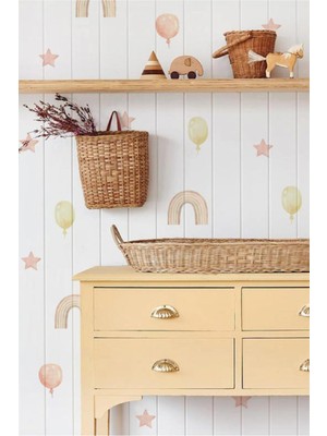 Wallhuman Gökyüzü Takımı Çocuk Odası Duvar Stickerı