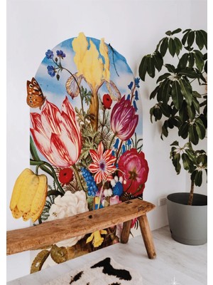 Wallhuman Boho - Bohem Tarz Oval Kemer Dekoratif Duvar Stickerı