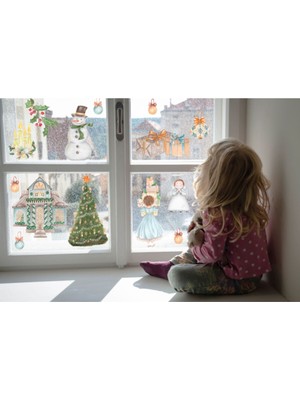 Wallhuman Yılbaşı Temalı Cam Stickerı