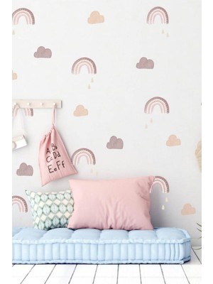Wallhuman Ağlayan Gökkuşağı Çocuk Odası Duvar Stickerı