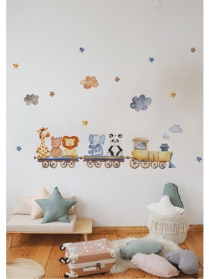 Wallhuman Mini Yolculuk Çocuk Odası Duvar Stickerı