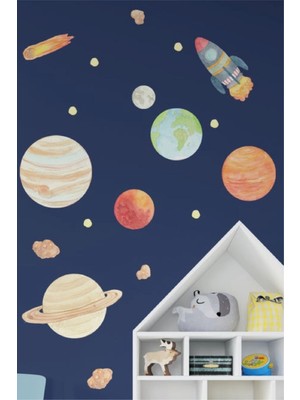 Wallhuman Uzay Keşfi Duvar Stickerı