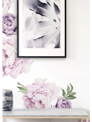 Wallhuman Lila Şakayık Çocuk Odası Duvar Stickerı