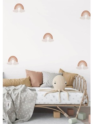 Wallhuman Popüler Gökküşağı Çocuk Odası Duvar Stickerı