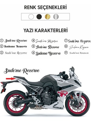 Wallhuman Rezerve Yazısı, Otomobil, Motorsiklet Yapışkanlı Etiket, Sticker (20X3CM)