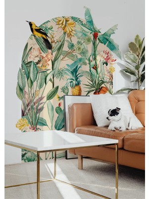 Wallhuman Boho - Bohem Tarz Oval Kemer Dekoratif Duvar Stickerı