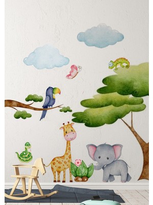 Wallhuman Baby Animals Çocuk Odası Duvar Stickerı