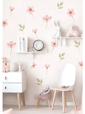 Wallhuman Soft Çayır Çiçekleri Çocuk Odası Duvar Stickerı