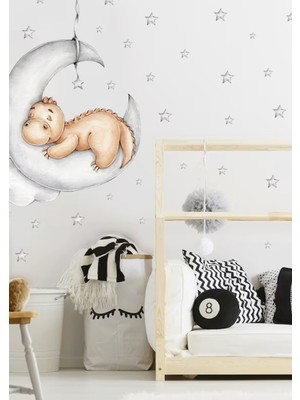 Wallhuman Ayda Dino Çocuk Odası Duvar Stickerı