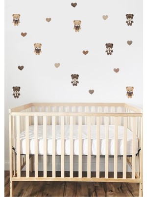 Wallhuman Teddy Bear Çocuk Odası Duvar Stickerı