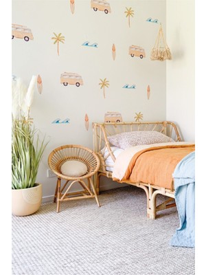 Wallhuman Travel Duvar Stickerı (Sarı)